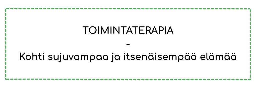 Toimintaterapia auttaa arjessa